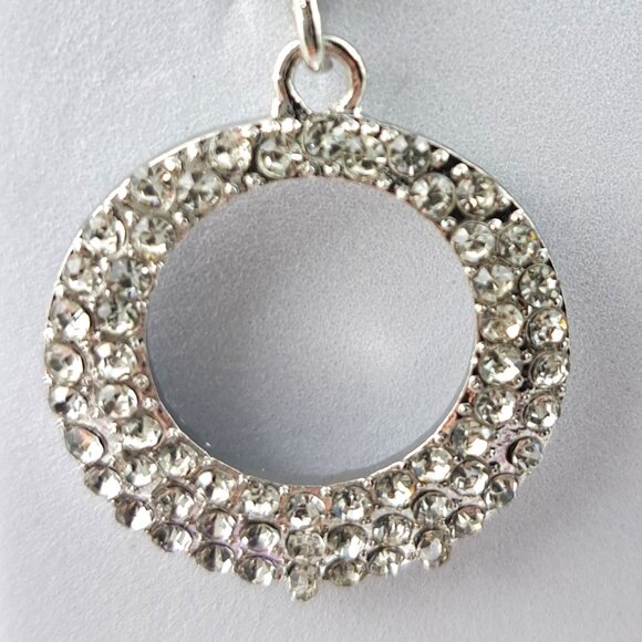 Silver Glimmer Circle Studs - Picture 4 of 4